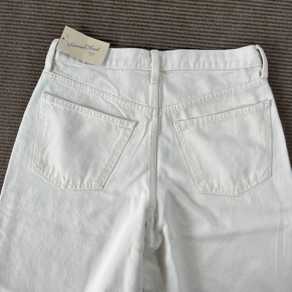 Universal Thread Womens High Rise Long Shorts White Denim Relaxed Fit Size 8 NWT - Picture 9 of 14